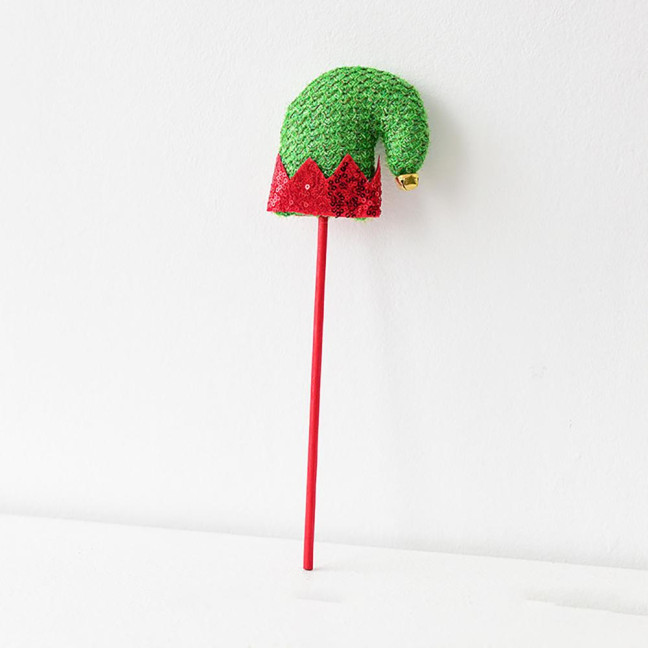 Elf Leg Christmas Tree Picks 3D Decorative Stems with Colorful Stripes Easy Insert Elf Leg Decor for Xmas Tree Wreath & Holiday Display