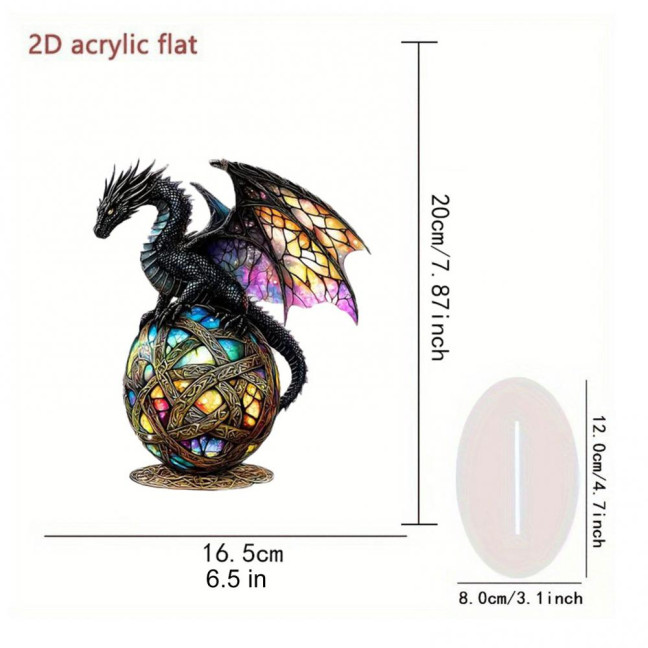 Dragon Statue Vibrant Color Resin Dragon Sculpture Mythical Creature Ornament Gothic Style Fantasy Decor 