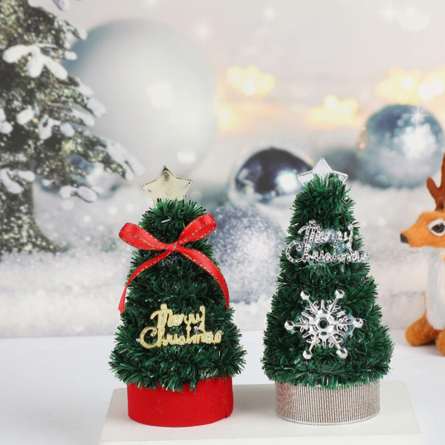 5 Inch Mini Christmas Tree Artificial Tabletop Christmas Tree Decorations with Star Tree Topper for Winter Fireplace Mantel Decor 5 Inch Mini Christmas Tree Artificial Tabletop Christmas Tree Decorations with Star Tree Topper for Winter Fireplace Mantel Decor