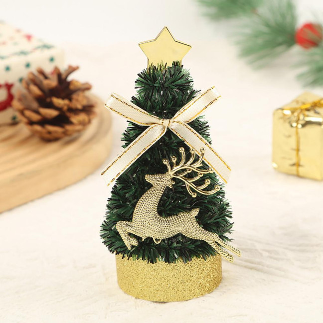5 Inch Mini Christmas Tree Artificial Tabletop Christmas Tree Decorations with Star Tree Topper for Winter Fireplace Mantel Decor 5 Inch Mini Christmas Tree Artificial Tabletop Christmas Tree Decorations with Star Tree Topper for Winter Fireplace Mantel Decor