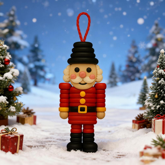 DIY Button Nutcracker Craft Kit Christmas Button Ornament Making Set Handmade Nutcracker Hanging Decoration for Home Party Decor DIY Button Nutcracker Craft Kit Christmas Button Ornament Making Set Handmade Nutcracker Hanging Decoration for Home Party Decor