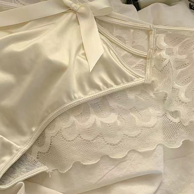 Women's Sexy Lace Hipster Underwear Soft Floral Lace Low Rise Panties Seamless Sheer Mesh Ladies Briefs