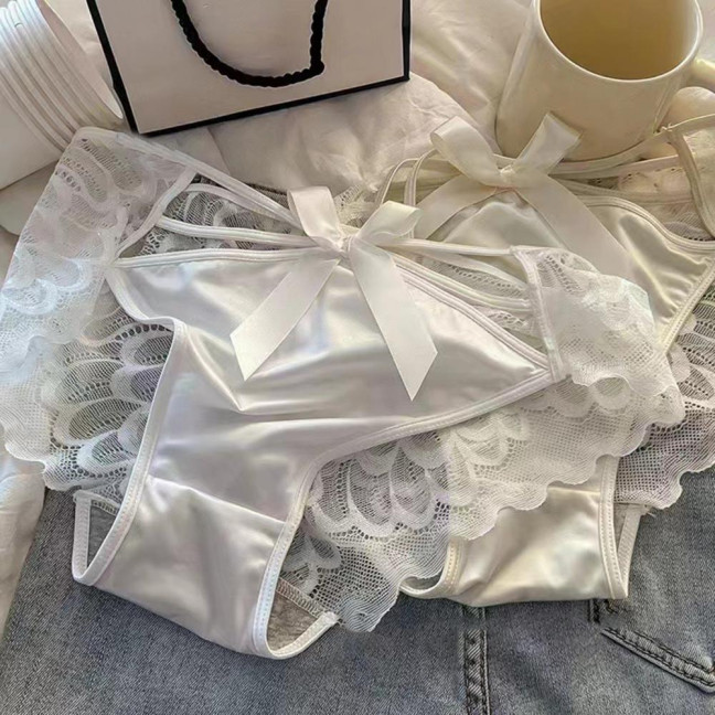 Women's Sexy Lace Hipster Underwear Soft Floral Lace Low Rise Panties Seamless Sheer Mesh Ladies Briefs