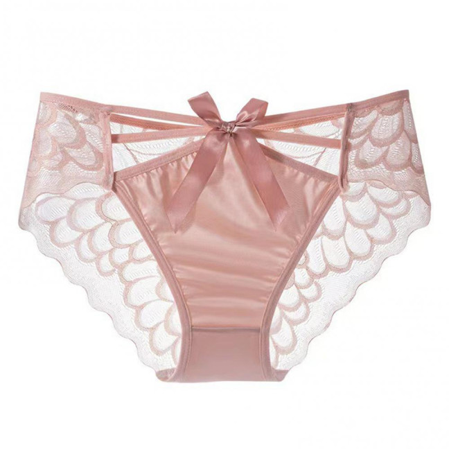 Women's Sexy Lace Hipster Underwear Soft Floral Lace Low Rise Panties Seamless Sheer Mesh Ladies Briefs