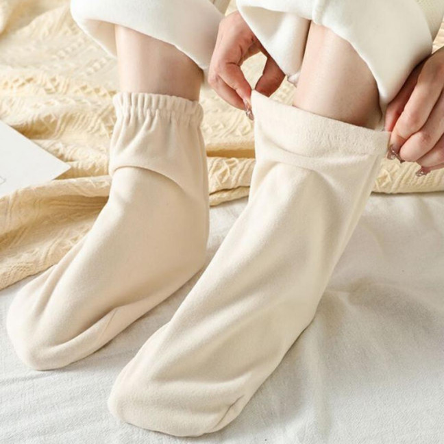Sleep Socks Men Women Warm Home Socks Loose Fit Breathable Winter Socks with Elastic Cuffs for Bed Lounge Living Room