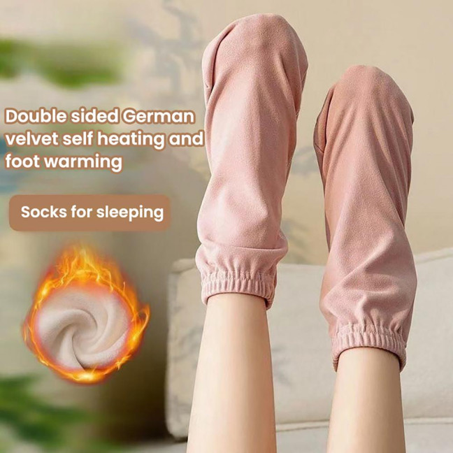 Sleep Socks Men Women Warm Home Socks Loose Fit Breathable Winter Socks with Elastic Cuffs for Bed Lounge Living Room