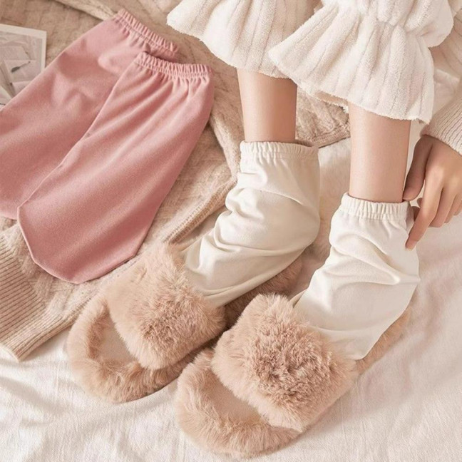 Sleep Socks Men Women Warm Home Socks Loose Fit Breathable Winter Socks with Elastic Cuffs for Bed Lounge Living Room