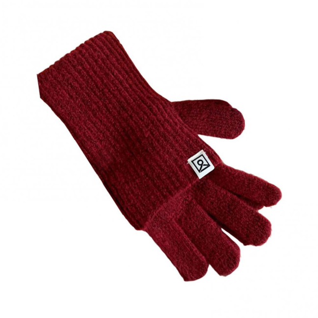 Women Convertible Winter Gloves Warm Touchscreen Gloves 2-in-1 Knitted Stretchy Texting Gloves for Daily Outings Driving 