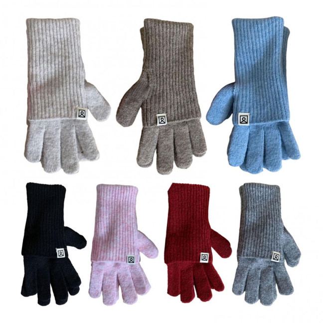 Women Convertible Winter Gloves Warm Touchscreen Gloves 2-in-1 Knitted Stretchy Texting Gloves for Daily Outings Driving 