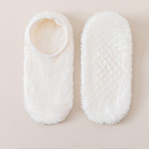 Winter Floor Socks Men Women Warm Plush Home Slipper Socks with Grips Low Cut Anti-Slip Ankle Socks for Indoor Living Room Bedroom 