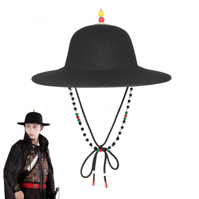 Black Sun Hat Traditional Flying Fish Costume Hat Wide Brim UV Protection Fishing Idol Cosplay Cap Headwear Black Sun Hat Traditional Flying Fish Costume Hat Wide Brim UV Protection Fishing Idol Cosplay Cap Headwear