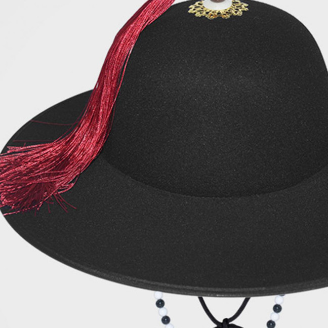 Black Sun Hat Traditional Flying Fish Costume Hat Wide Brim UV Protection Fishing Idol Cosplay Cap Headwear Black Sun Hat Traditional Flying Fish Costume Hat Wide Brim UV Protection Fishing Idol Cosplay Cap Headwear