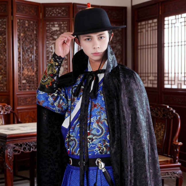 Black Sun Hat Traditional Flying Fish Costume Hat Wide Brim UV Protection Fishing Idol Cosplay Cap Headwear Black Sun Hat Traditional Flying Fish Costume Hat Wide Brim UV Protection Fishing Idol Cosplay Cap Headwear