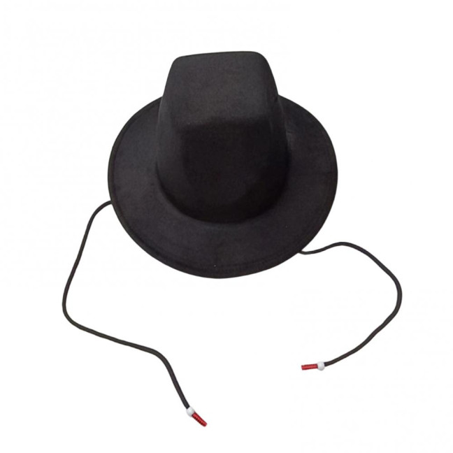 Festive Sun Hats Men Boys Teens Performance Hat Idol Cosplay Cap Headwear Wide Brim Summer UV Protection Black Hat 