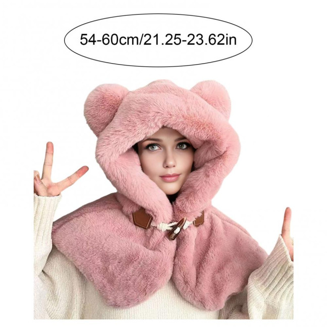Women Hat Knitted Windproof Warm Elastic Solid Color Thermal Winter Hat Hiking Outings Traveling Shopping Daily Wear