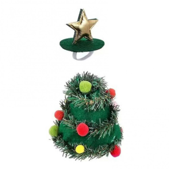 Christmas Tree Goose Outfit Desk Goose Clothes Festive Goose Costume for 7'' Goose Statue Holiday Xmas Table Decoration