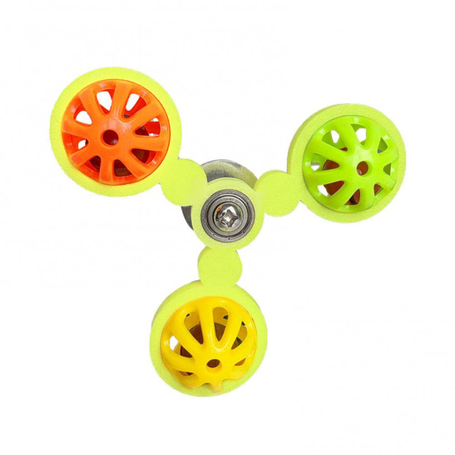 Birds Spinner Rattle Toy Interactive Spinner Parrot Toy Wheel Chewing Exercise Cockatiel Birdcage Enrichment Toy for Conures Budgies 