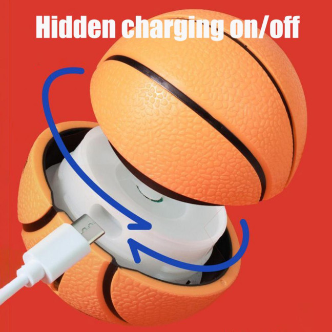 Electric Dog Toy Ball Interactive Spinning Ball with 3 Mode Settings Dogs Self-Play Basketball Football Chasing Toy for Indoor Outdoor Entertainment Electric Dog Toy Ball Interactive Spinning Ball with 3 Mode Settings Dogs Self-Play Basketball Football Chasing Toy for Indoor Outdoor Entertainment