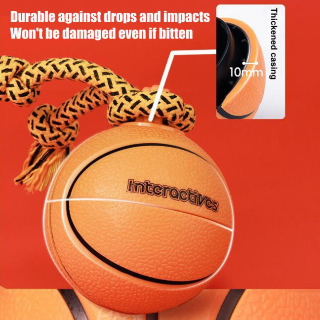 Electric Dog Toy Ball Interactive Spinning Ball with 3 Mode Settings Dogs Self-Play Basketball Football Chasing Toy for Indoor Outdoor Entertainment Electric Dog Toy Ball Interactive Spinning Ball with 3 Mode Settings Dogs Self-Play Basketball Football Chasing Toy for Indoor Outdoor Entertainment