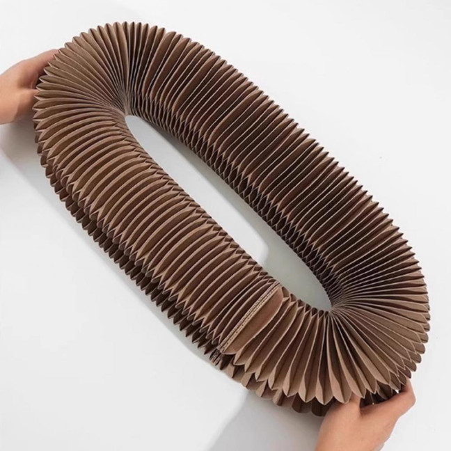 Cat Scratcher Accordion Toy Changeable Interactive Cat Scratching Board with Bell Ball Foldable Corrugated Paper Scratch Toy for Indoor Cats Anxiety Relief Entertainment Cat Scratcher Accordion Toy Changeable Interactive Cat Scratching Board with Bell Ball Foldable Corrugated Paper Scratch Toy for Indoor Cats Anxiety Relief Entertainment