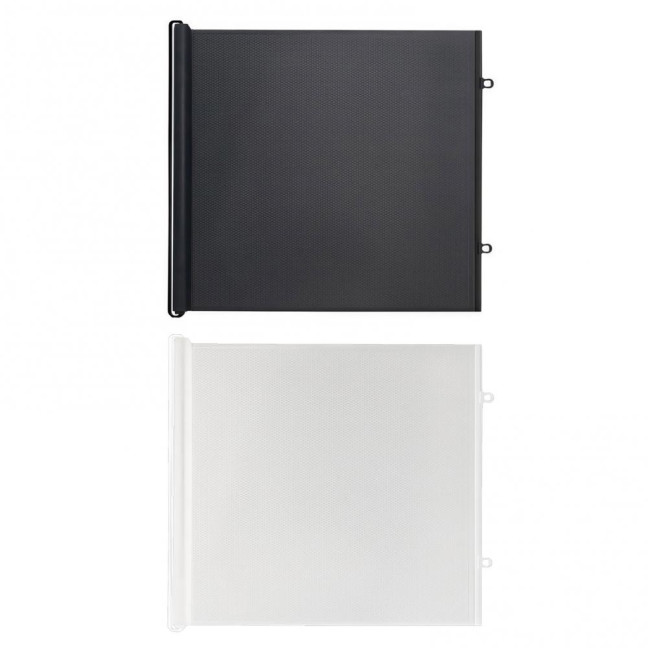 Retractable Pet Gate Mesh Pet Safety Gate No Drill Installation Indoor Outdoor Pet Barrier Fence Home Divider for Stairs Doorways Bedrooms