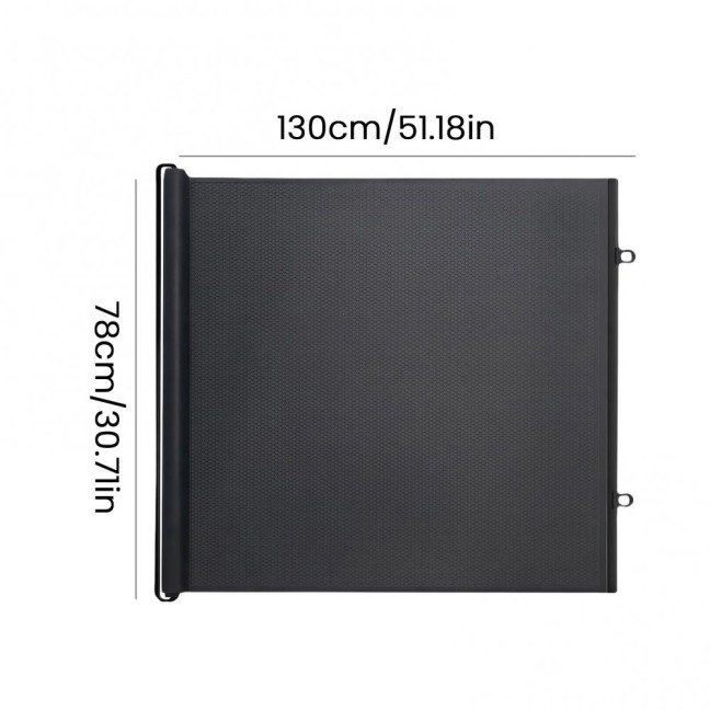 Retractable Pet Gate Mesh Pet Safety Gate No Drill Installation Indoor Outdoor Pet Barrier Fence Home Divider for Stairs Doorways Bedrooms