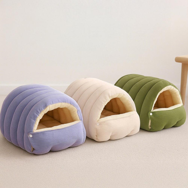 Pet House Bed Non-Slip Base Removable Washable Cover Cave Design Washable Cat Bed with Zipper Indoor Outdoor Portable Nest Pet House Bed Non-Slip Base Removable Washable Cover Cave Design Washable Cat Bed with Zipper Indoor Outdoor Portable Nest