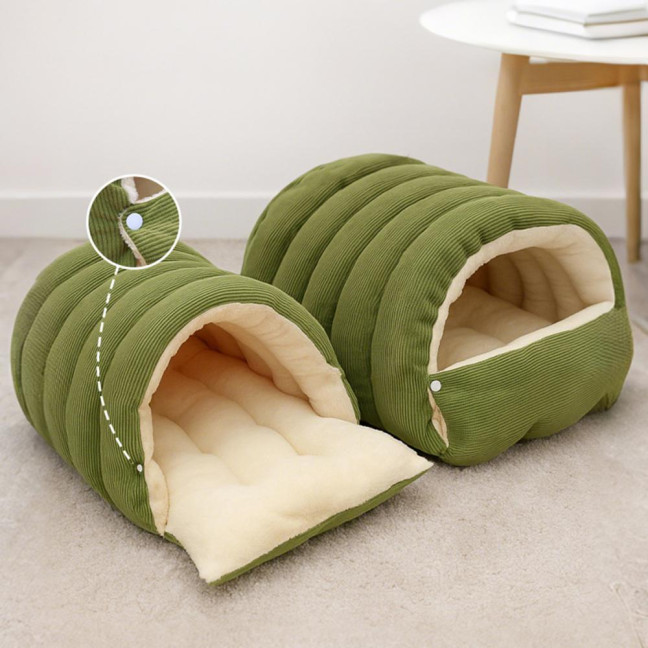 Pet House Bed Non-Slip Base Removable Washable Cover Cave Design Washable Cat Bed with Zipper Indoor Outdoor Portable Nest Pet House Bed Non-Slip Base Removable Washable Cover Cave Design Washable Cat Bed with Zipper Indoor Outdoor Portable Nest