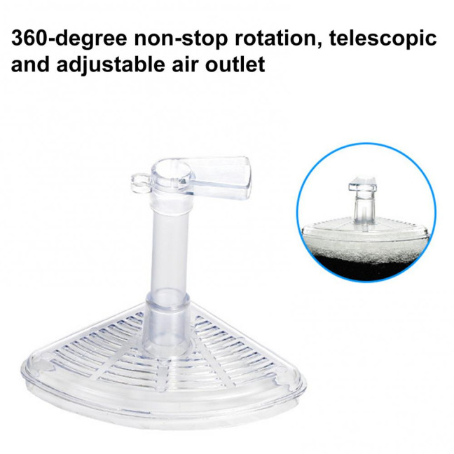 Aquarium Corner Filter Fish Tank Air Driven Sponge Filter Bio Filtration Corner Filter with Multi Kinds of Filter Media for Fry Shrimp Nano Fish Tank 