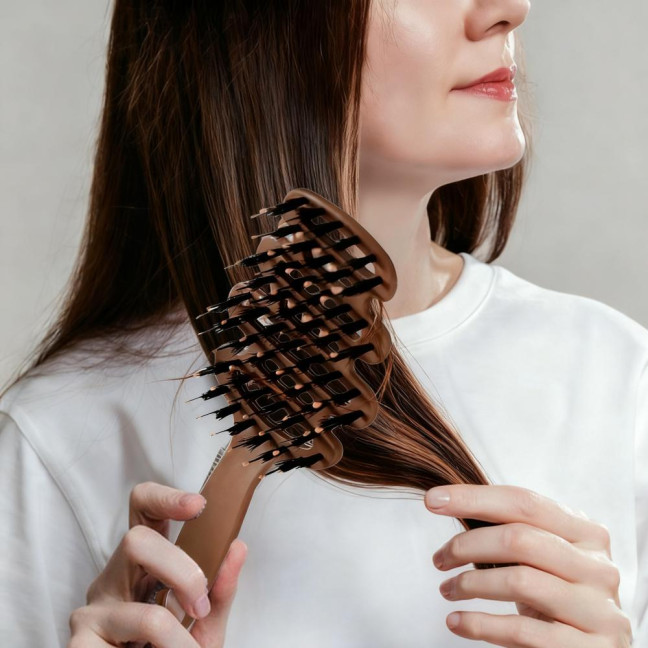 1/2Pcs Boar Bristle Hair Brush Scalp Massage Reduce Frizz Static Nursing Comb Hair Growth Natural Luster Hair Care Comb