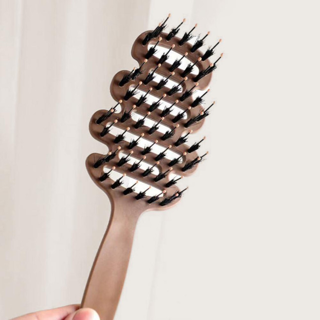 1/2Pcs Boar Bristle Hair Brush Scalp Massage Reduce Frizz Static Nursing Comb Hair Growth Natural Luster Hair Care Comb