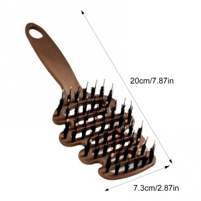 1/2Pcs Boar Bristle Hair Brush Scalp Massage Reduce Frizz Static Nursing Comb Hair Growth Natural Luster Hair Care Comb