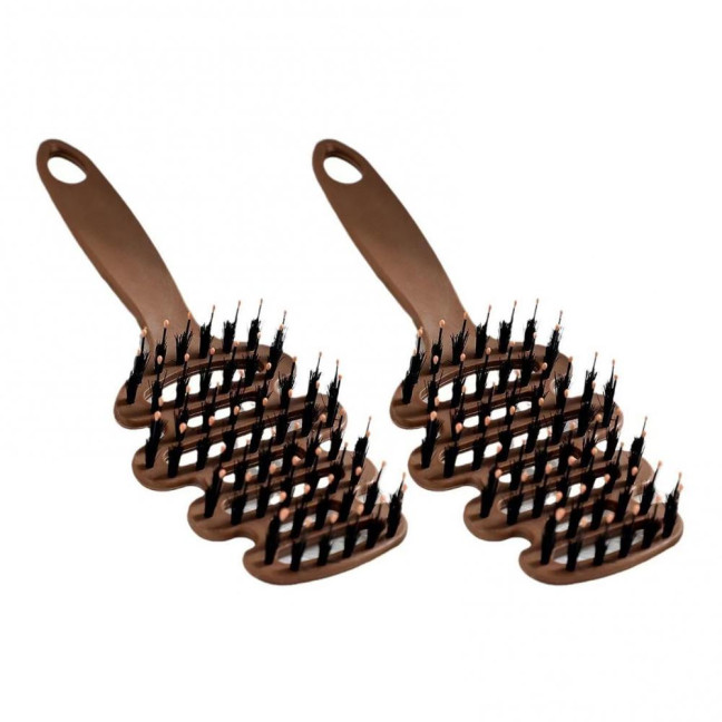 1/2Pcs Boar Bristle Hair Brush Scalp Massage Reduce Frizz Static Nursing Comb Hair Growth Natural Luster Hair Care Comb