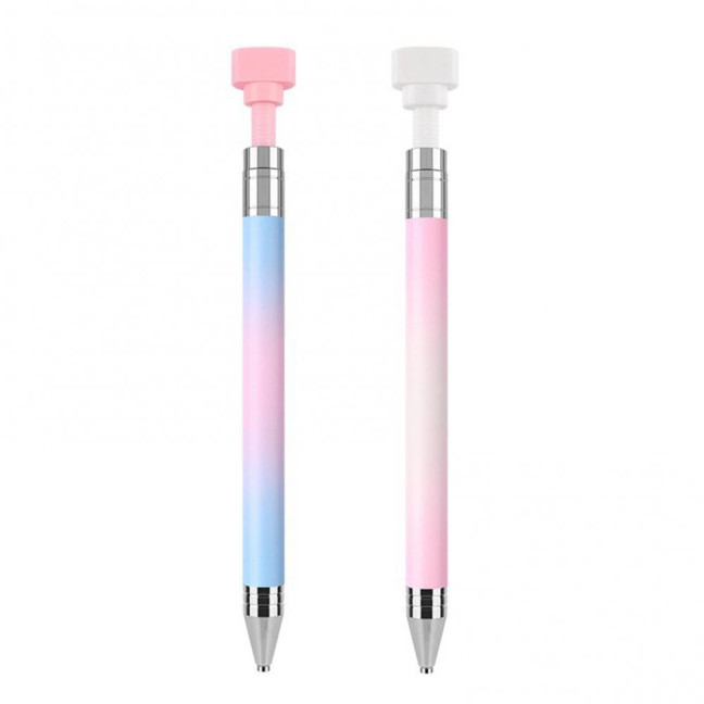 Rhinestone Picker Refillable Wax Pen DIY Nail Art Rhinestone Painting Decoration Dotting Wax Pen Rotatable Rhinestone Pick-up Tools with Refill 