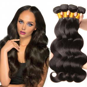 16/18/20/22/24 Inches Women Body Wave Bundles Natural Looking High Temperature Fiber Black Long Wavy Hair Bundles Synthetic Hair Extension 