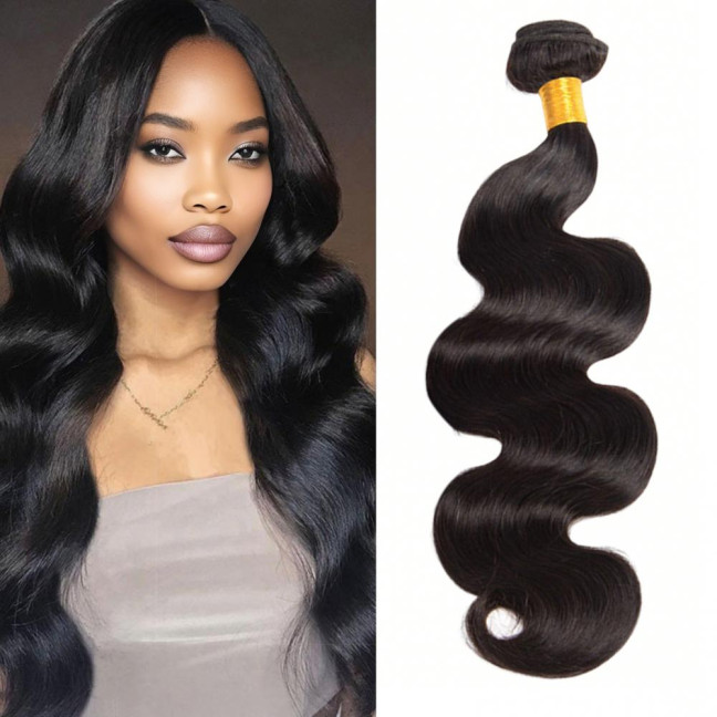 16/18/20/22/24 Inches Women Body Wave Bundles Natural Looking High Temperature Fiber Black Long Wavy Hair Bundles Synthetic Hair Extension 