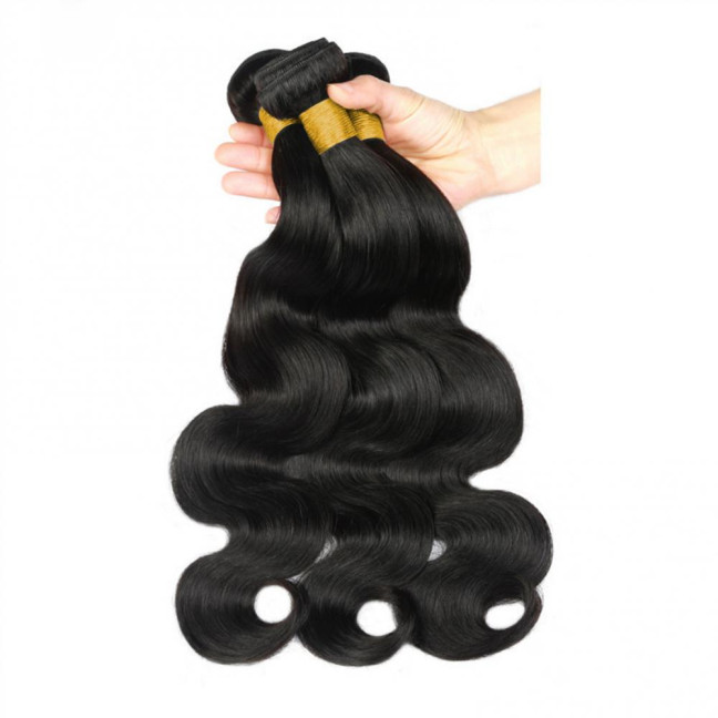 16/18/20/22/24 Inches Women Body Wave Bundles Natural Looking High Temperature Fiber Black Long Wavy Hair Bundles Synthetic Hair Extension 