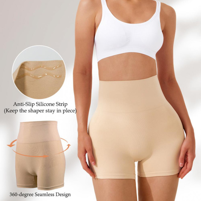 High Waisted Shaping Shorts Seamless Tummy Control Panties with Non-Slip Waistband Comfortable Body Shapewear for Women