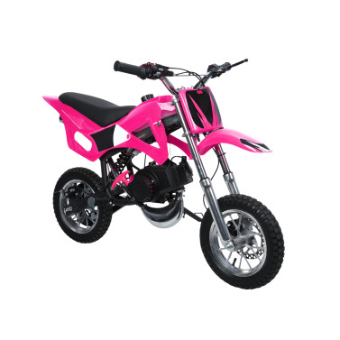 49cc 2-Stroke Kids Dirt Bike, Gas Power Motocross, Beach Off Road Mini Motorcycle, Children Pocket Motorbike with Disc Brakes