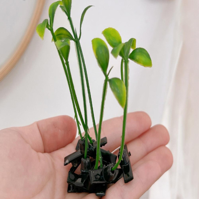 100 Pcs Bean Sprout Hair Clips Plant Hairpins Anti-slip Fake Leaf Funny Shape Long Green Sprout Decor Adult Children Hair Decoration Hair Clips 