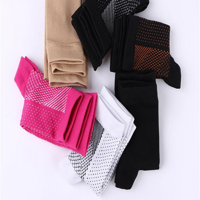 1 Pair Unisex Compression Ankle Cuffs Mid-tube High Elasticity Open-toe Socks Neuropathy Ankle Sleeves Sport Ankle Support for Unrestricted Movement And Improved Circulation