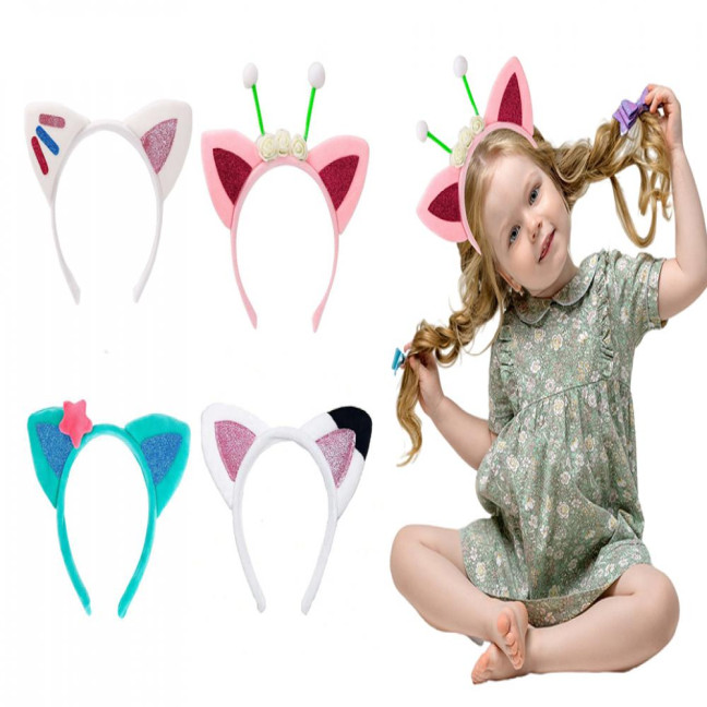 Cat Ears Hair Hoop Plush Sequins Cat Party Decoration Hairband Birthday Party Supplies Versatile Accessories Cat Ears Hair Hoop Plush Sequins Cat Party Decoration Hairband Birthday Party Supplies Versatile Accessories