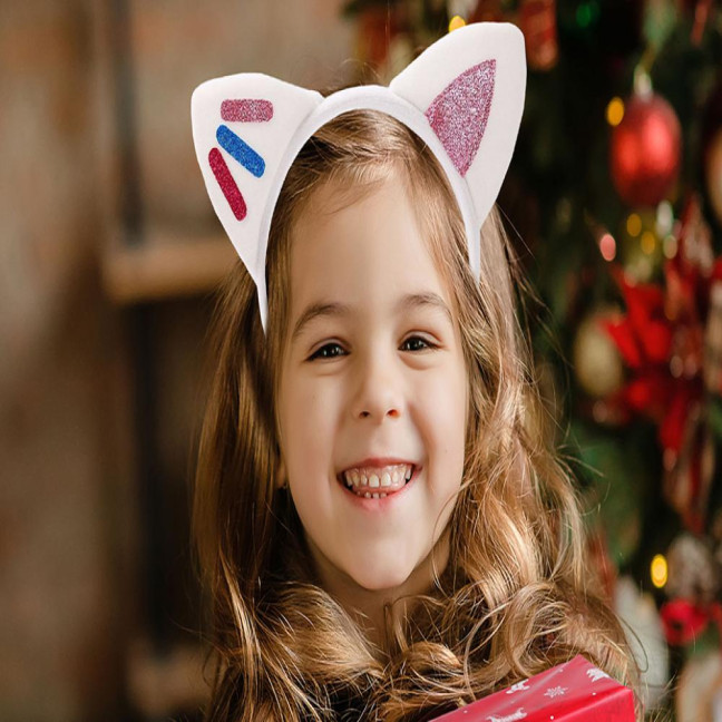 Cat Ears Hair Hoop Plush Sequins Cat Party Decoration Hairband Birthday Party Supplies Versatile Accessories Cat Ears Hair Hoop Plush Sequins Cat Party Decoration Hairband Birthday Party Supplies Versatile Accessories
