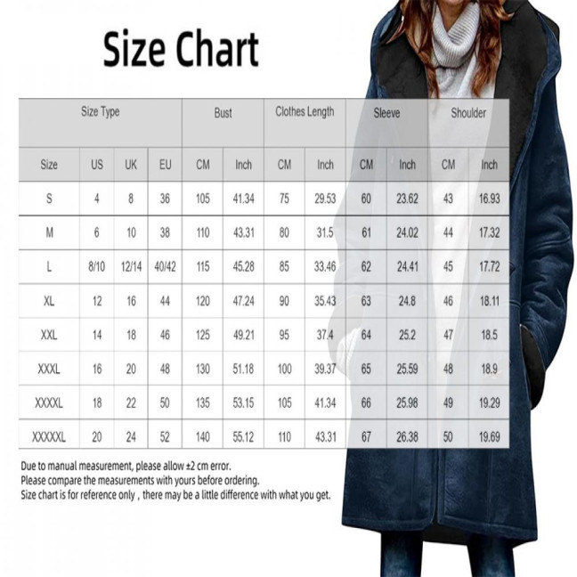 Lady Winter Coat with Hood And Pockets Thickened Fleece-lined Faux Suede Mid Length Thermal Jacket Long Sleeve Outdoor Casual Outerwear 