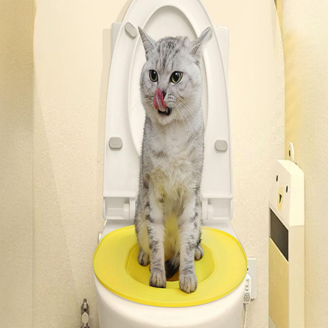 Cat Toilet Trainer Kit Universal Urinal Seat Potty Cat Toilet Training System Reusable Cat Toilet Training Seat Tool for Pet Cleaning Cat Toilet Trainer Kit Universal Urinal Seat Potty Cat Toilet Training System Reusable Cat Toilet Training Seat Tool for Pet Cleaning