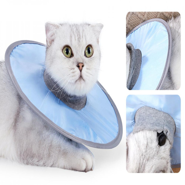 Soft Cat Cone Collar Adjustable Recovery Cone for Small Large Cats After Surgery to Stop Licking And Scratch Waterproof Protective E Collar for Wound Care Soft Cat Cone Collar Adjustable Recovery Cone for Small Large Cats After Surgery to Stop Licking And Scratch Waterproof Protective E Collar for Wound Care