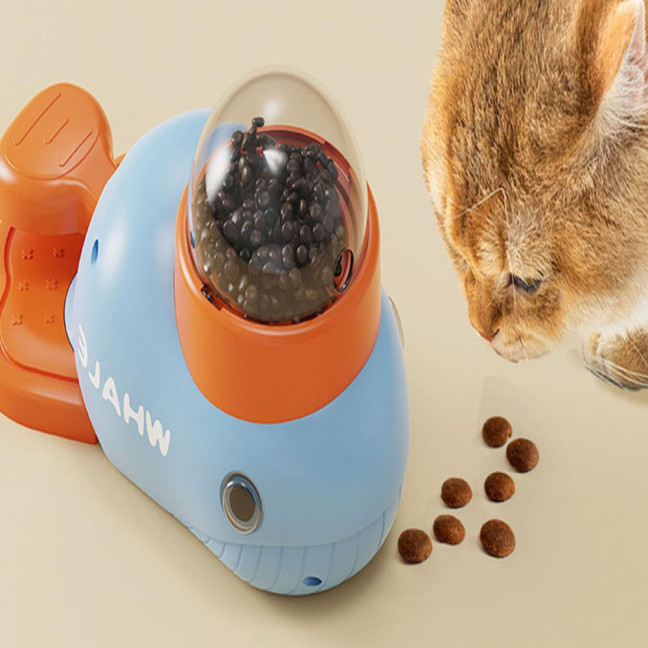 Dog Interactive Treat Dispenser Toy 2-in-1 Food Puzzle Slow Feeder Duck-Shaped Enrichment Toy for IQ Training Mental Stimulation