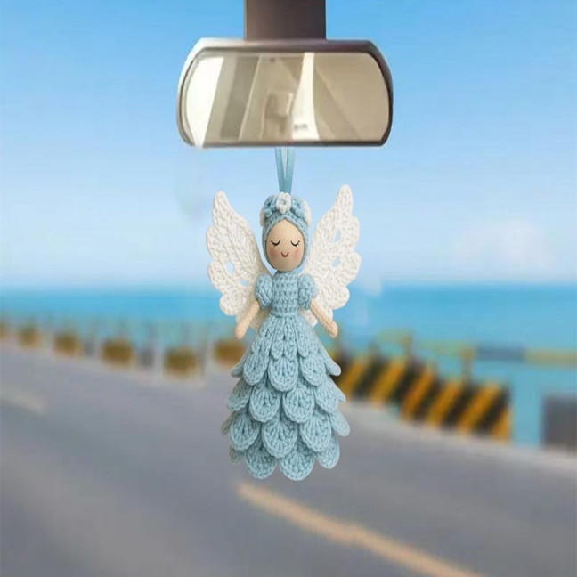 1/2 Sets DIY Crochet Angel Ornament Kit Beginners Handmade Angel Girl Decoration Yarn Craft Christmas Tree Hanging Crocheting Angel Doll Holiday Gift 1/2 Sets DIY Crochet Angel Ornament Kit Beginners Handmade Angel Girl Decoration Yarn Craft Christmas Tree Hanging Crocheting Angel Doll Holiday Gift