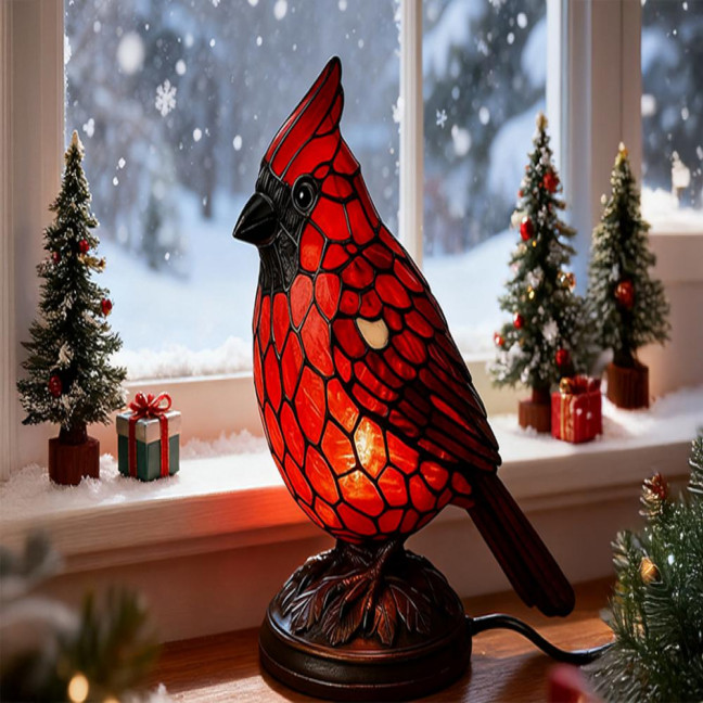 Cardinals Table Lamp Resin Red Bird Night Light for Bedside Living Room Christmas Decor Warm Glow Art Piece for Home Decoration Cardinals Table Lamp Resin Red Bird Night Light for Bedside Living Room Christmas Decor Warm Glow Art Piece for Home Decoration