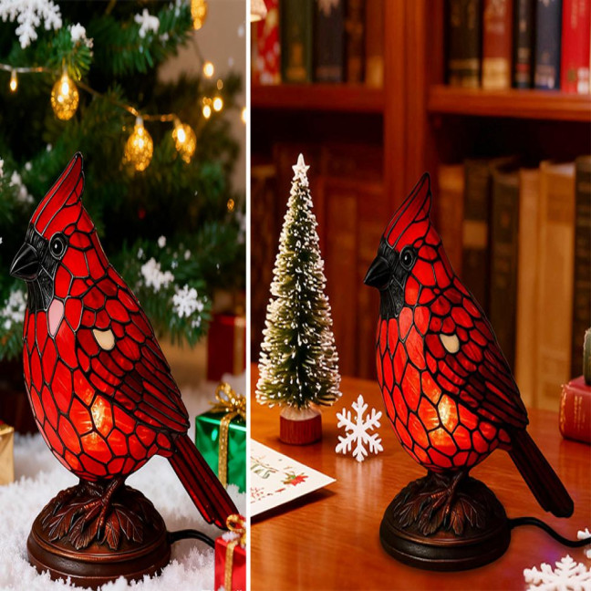 Cardinals Table Lamp Resin Red Bird Night Light for Bedside Living Room Christmas Decor Warm Glow Art Piece for Home Decoration Cardinals Table Lamp Resin Red Bird Night Light for Bedside Living Room Christmas Decor Warm Glow Art Piece for Home Decoration